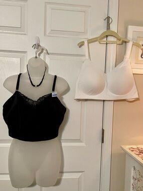 CACIQUE & SHAPERMINT LOUNGE WEAR BRAS BRALETTE BUNDLE 3X 26/28 WOMEN PLUS SIZE